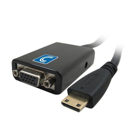 COMPREHENSIVE Comprehensive HDCM-VGAF HDMI C Male to VGA Female with Audio Converter HDCM-VGAF